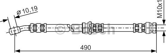 BOSCH 1 987 476 076 - Тормозной шланг autosila-amz.com