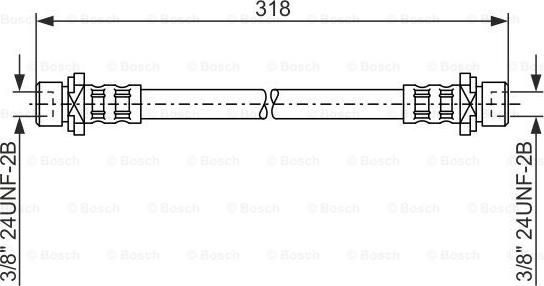 BOSCH 1 987 476 165 - Тормозной шланг autosila-amz.com