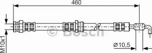 BOSCH 1 987 476 112 - Тормозной шланг autosila-amz.com