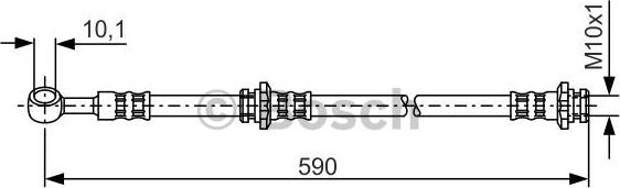 BOSCH 1 987 476 122 - Тормозной шланг autosila-amz.com