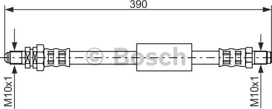 BOSCH 1 987 476 840 - Тормозной шланг autosila-amz.com