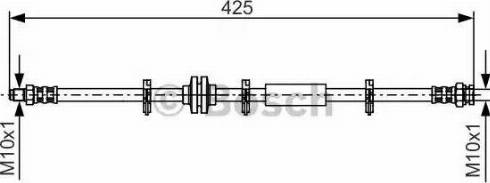 BOSCH 1 987 476 864 - Тормозной шланг autosila-amz.com