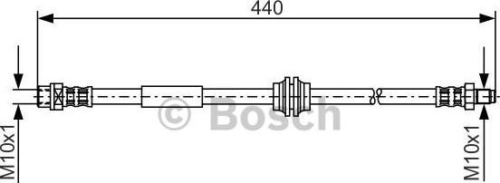 BOSCH 1 987 476 808 - Тормозной шланг autosila-amz.com