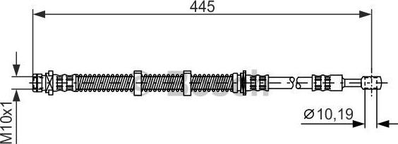 BOSCH 1 987 476 354 - Тормозной шланг autosila-amz.com