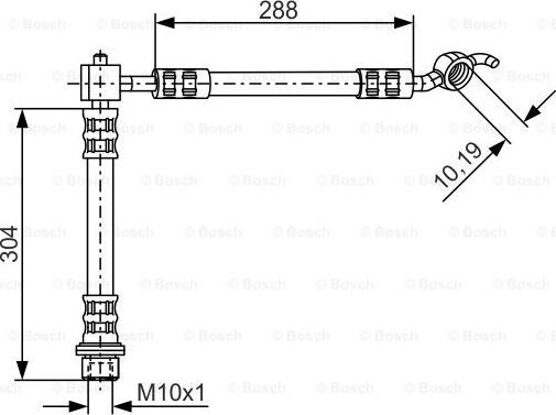 BOSCH 1 987 476 358 - Тормозной шланг autosila-amz.com