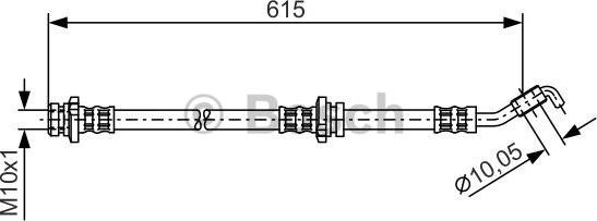 BOSCH 1 987 476 363 - Тормозной шланг autosila-amz.com