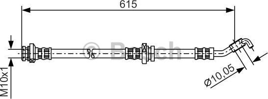 BOSCH 1 987 476 362 - Тормозной шланг autosila-amz.com