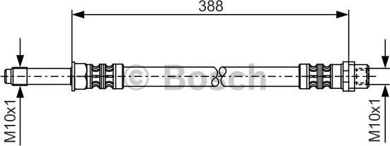 BOSCH 1 987 476 300 - Тормозной шланг autosila-amz.com