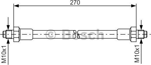 BOSCH 1 987 476 389 - Тормозной шланг autosila-amz.com