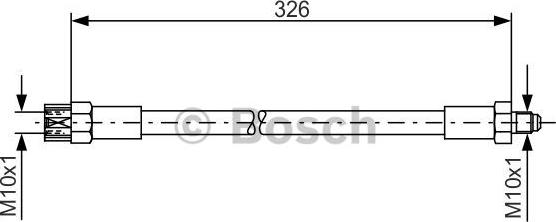 BOSCH 1 987 476 339 - Тормозной шланг autosila-amz.com