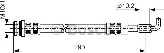 BOSCH 1 987 476 338 - Тормозной шланг autosila-amz.com