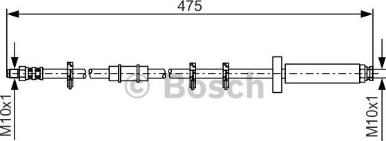 BOSCH 1 987 476 329 - Тормозной шланг autosila-amz.com