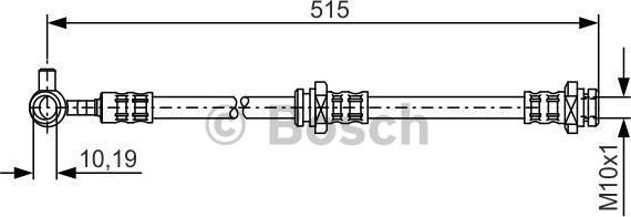 BOSCH 1 987 476 376 - Тормозной шланг autosila-amz.com