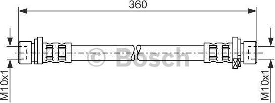 BOSCH 1 987 476 210 - Тормозной шланг autosila-amz.com