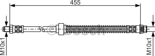 BOSCH 1 987 476 785 - Тормозной шланг autosila-amz.com