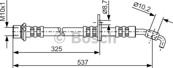 BOSCH 1 987 476 782 - Тормозной шланг autosila-amz.com