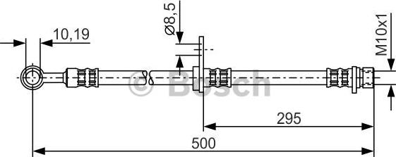 BOSCH 1 987 476 736 - Тормозной шланг autosila-amz.com