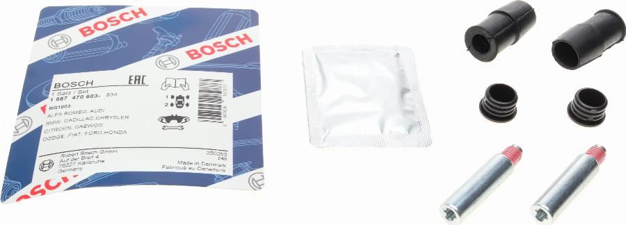 BOSCH 1 987 470 603 - Комплект направляющей гильзы, тормозной поршень autosila-amz.com