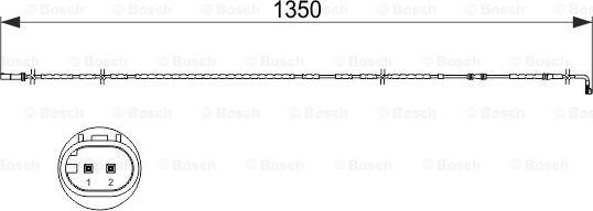 BOSCH 1 987 473 503 - Сигнализатор, износ тормозных колодок autosila-amz.com