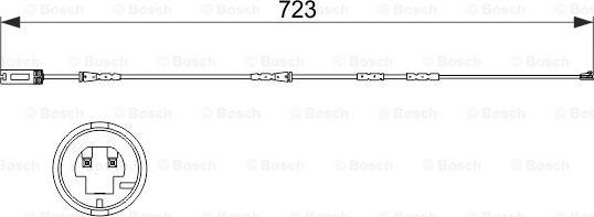 BOSCH 1 987 473 514 - Сигнализатор, износ тормозных колодок autosila-amz.com