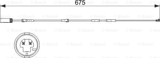 BOSCH 1 987 473 516 - Сигнализатор, износ тормозных колодок autosila-amz.com