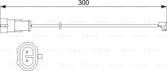 BOSCH 1 987 473 535 - Сигнализатор, износ тормозных колодок autosila-amz.com