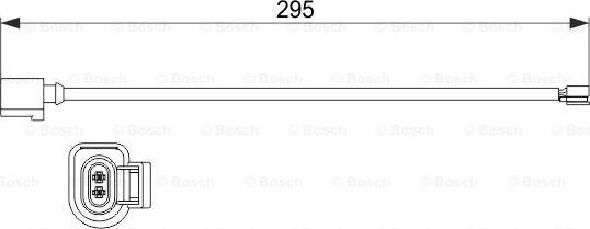 BOSCH 1 987 473 527 - Сигнализатор, износ тормозных колодок autosila-amz.com