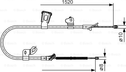 BOSCH 1 987 477 918 - Тросик, cтояночный тормоз autosila-amz.com