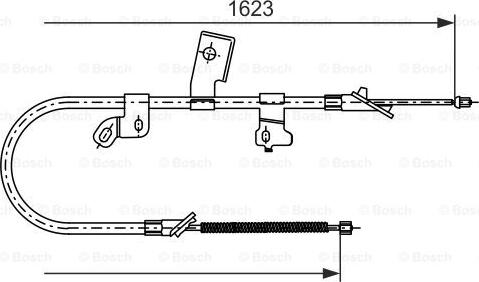 BOSCH 1 987 477 544 - Тросик, cтояночный тормоз autosila-amz.com