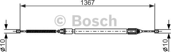 BOSCH 1 987 477 640 - Тросик, cтояночный тормоз autosila-amz.com