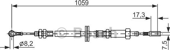 BOSCH 1 987 477 114 - Трос стоян торм autosila-amz.com