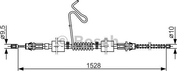 BOSCH 1 987 477 178 - Тросик, cтояночный тормоз autosila-amz.com