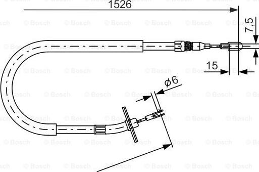 BOSCH 1 987 477 859 - Тросик, cтояночный тормоз autosila-amz.com