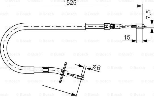 BOSCH 1 987 477 858 - Тросик, cтояночный тормоз autosila-amz.com