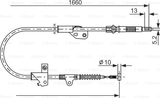 BOSCH 1 987 477 231 - Тросик, cтояночный тормоз autosila-amz.com