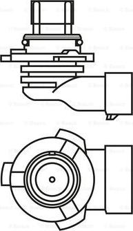 BOSCH 1 987 301 063 - Лампа галогенная блистер 1шт HB4 12V 51W P22d Pure Light (стандартные характеристики) autosila-amz.com