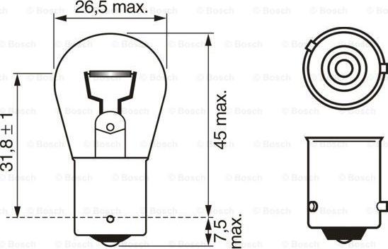 BOSCH 1 987 301 025 - Автозапчасть/Лампа (к-т 2шт.) PY21W 12 V (желтая), MAGIC EFFECT, (блистер) autosila-amz.com