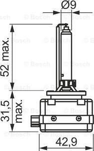 BOSCH 1 987 302 913 - ЛАМПА НАКАЛИВАНИЯ (БЛИСТЕР 1ШТ.) D1S 35W PK32D-2 GIGALIGHT PLUS 120% autosila-amz.com