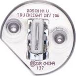 BOSCH 1 987 302 411 - Лампа H1 24V 70W Trucklight (картонная коробка) autosila-amz.com