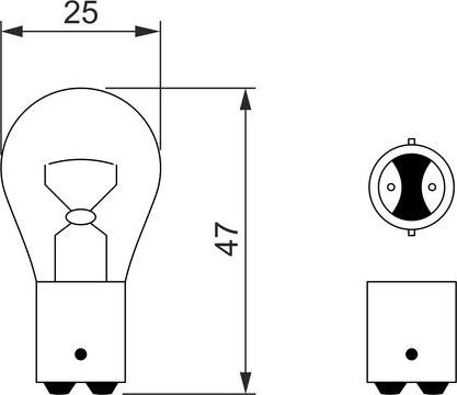 BOSCH 1 987 302 532 - Лампа   p21w   24 v   21 w autosila-amz.com