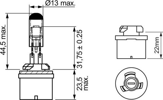 BOSCH 1 987 302 024 - Лампа 12V H27W/1 27W PG13 Pure Light BOSCH 1987302024 autosila-amz.com