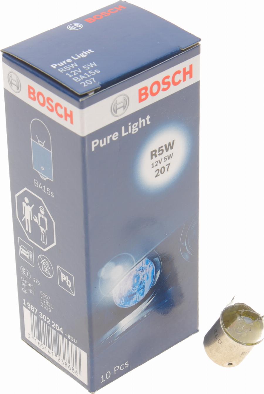 BOSCH 1 987 302 204 - Лампа накаливания, фонарь указателя поворота autosila-amz.com