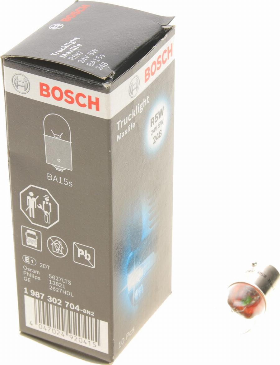 BOSCH 1 987 302 704 - Лампа накаливания, фонарь указателя поворота autosila-amz.com