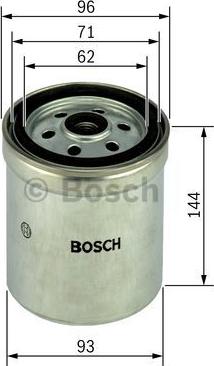 BOSCH 1 457 434 407 - Топливный фильтр autosila-amz.com