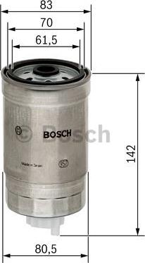 BOSCH 1 457 434 510 - Топливный фильтр autosila-amz.com