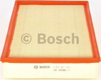 BOSCH 1 457 432 203 - Воздушный фильтр, двигатель autosila-amz.com