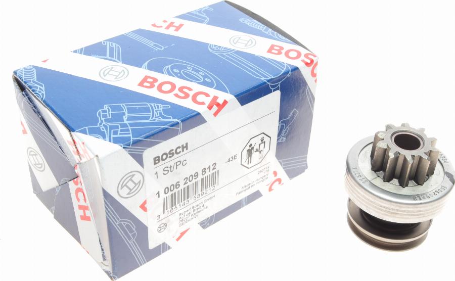 BOSCH 1 006 209 812 - Ведущая шестерня, бендикс, стартер autosila-amz.com