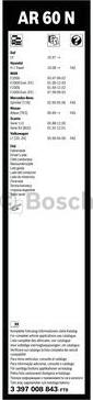 BOSCH 3 397 008 843 - щетка плоская! 600/24 \Ford Galaxy, VW Sharan, MB Sprinter 95> autosila-amz.com