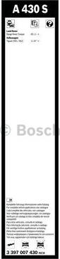 BOSCH 3 397 007 430 - Щетка стеклоочистителя autosila-amz.com