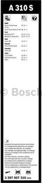 BOSCH 3 397 007 310 - Стеклоочистители аэротвин autosila-amz.com